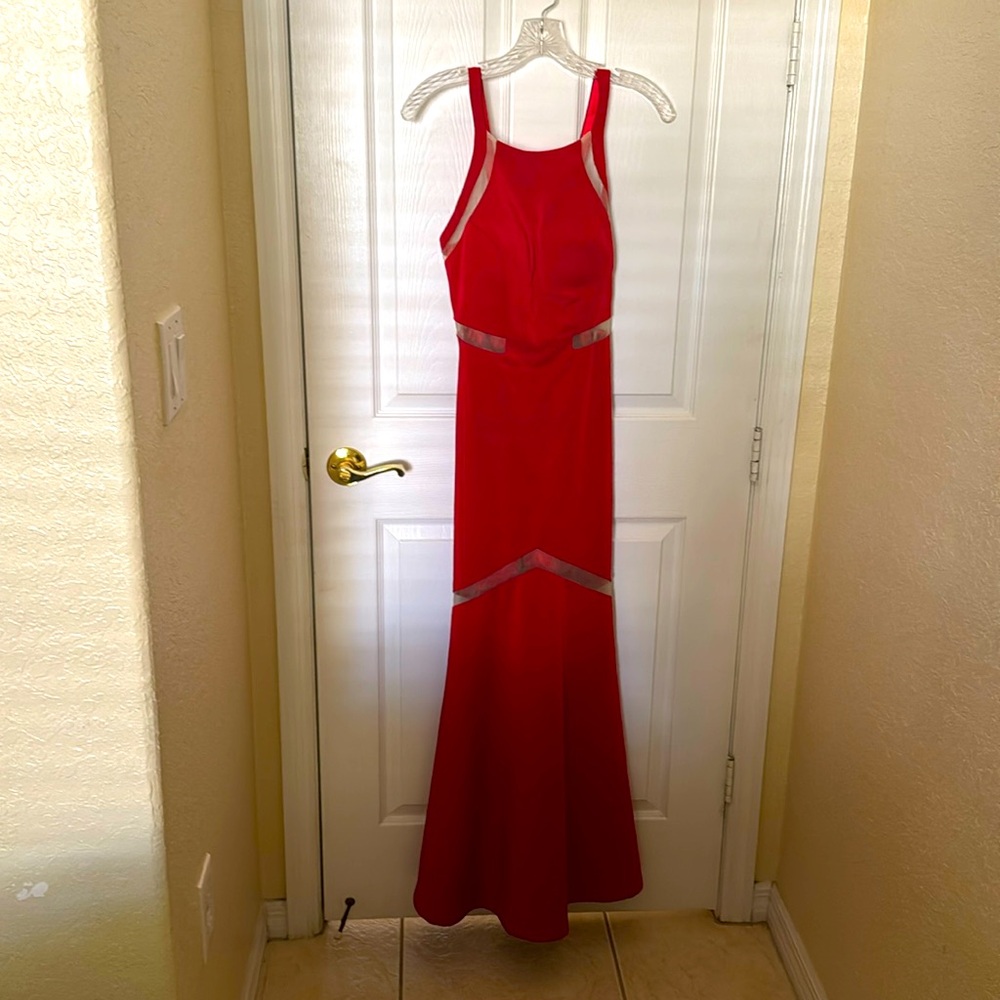 Long red dress size S in good condition
